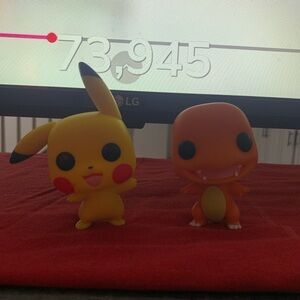 Funko Yellow and Orange Pokémon Figures